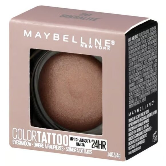Maybelline Color Tattoo Cream Eye Shadow 24HR - #20 Socialite - Picture 1 of 5
